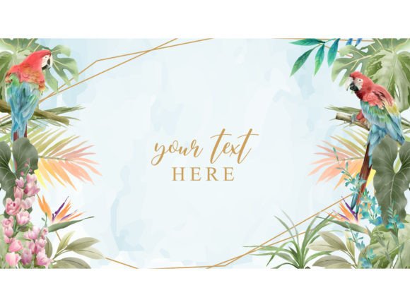 Download Tropical Background Floral Watercolor - Tropical background Collection