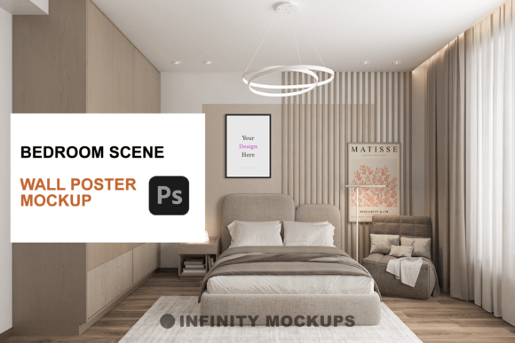 Download Bedroom Canvas Wall Art Mockup - Premium Resources