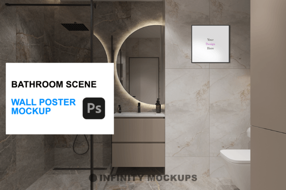 Download Bathroom Canvas Wall Art Mockup - Premium Resources
